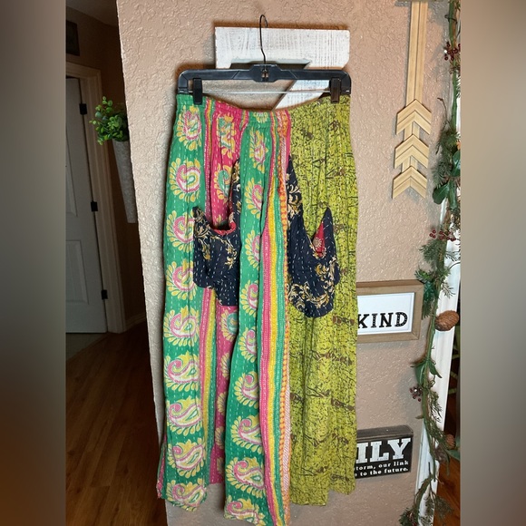 Jaded Gypsy Dresses & Skirts - Jaded Gypsy Maxi  Long Kantha Patchwork Pull On Skirt Women’s Free Size One Size